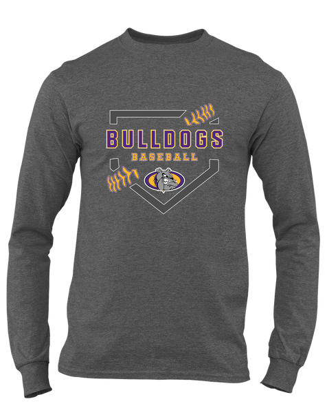 Kearney Bulldogs Baseball #2 Men's Premium LS T-Shirt