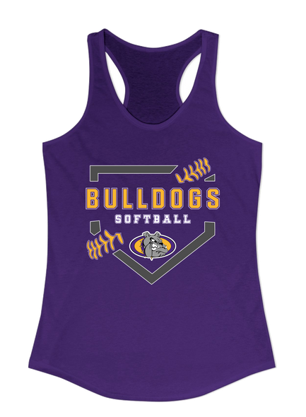 Kearney Bulldogs Softball #2 Women's Tank Top