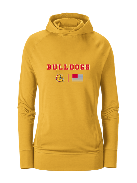 Hancock Bulldogs Team Colors Flag Women's Hoodie