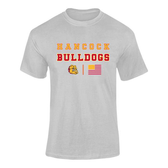 Hancock Bulldogs Spirit Flag Men's Premium SS T-Shirt