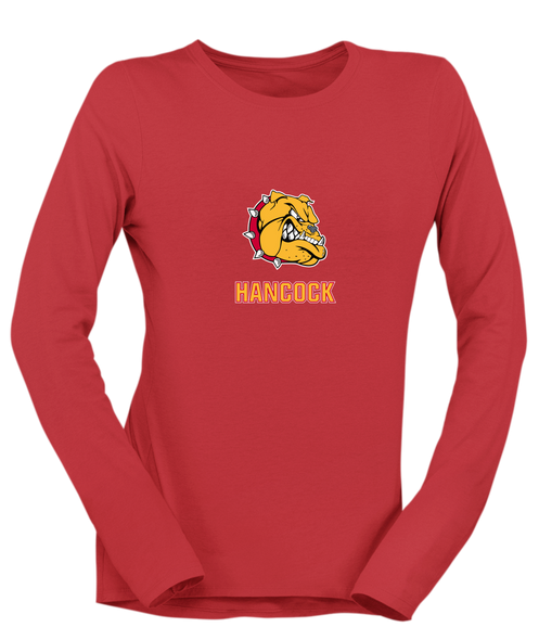 Hancock Bulldogs Mascot #2 Women's Premium LS T-Shirt