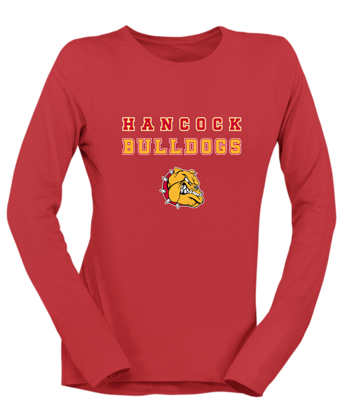 Hancock Bulldogs Spirit Women's Premium LS T-Shirt