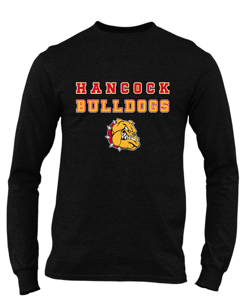 Hancock Bulldogs Spirit Men's Premium LS T-Shirt