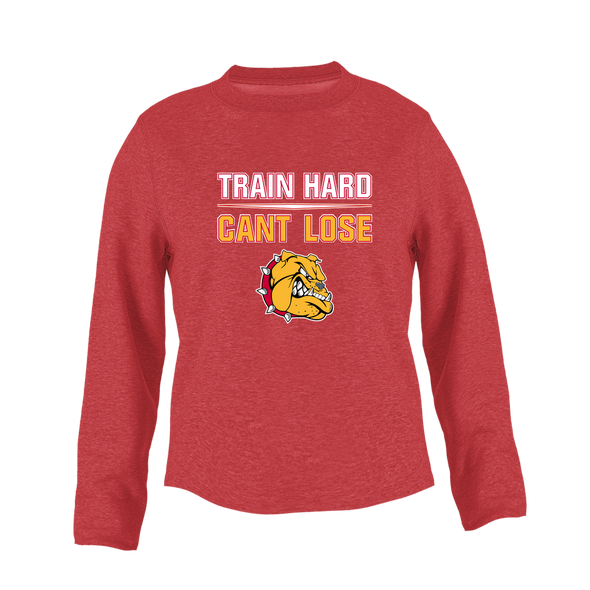 Hancock Bulldogs Train Hard, Can't Lose Women's Sweatshirt