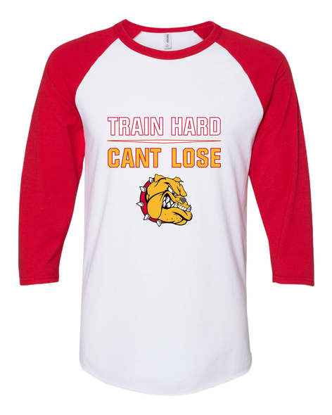 Hancock Bulldogs Train Hard, Can't Lose Women's Baseball T-Shirt