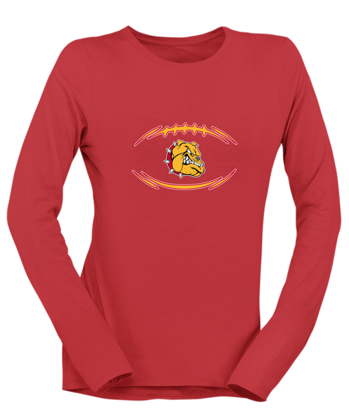 Hancock Bulldogs Football #3 Women's Premium LS T-Shirt