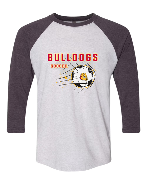Hancock Bulldogs Soccer #2 Women's Baseball T-Shirt