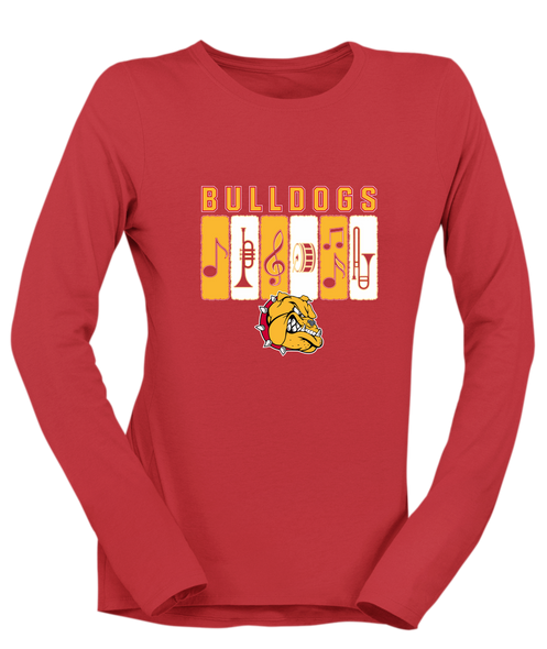 Hancock Bulldogs Band # 2 Women's Premium LS T-Shirt