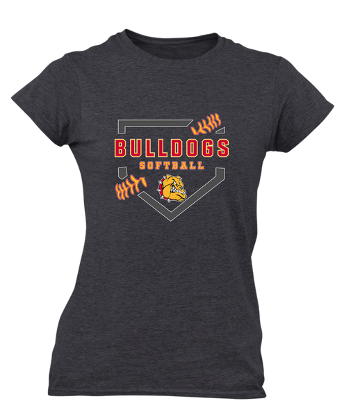 Hancock Bulldogs Softball #2 Women's SS T-Shirt