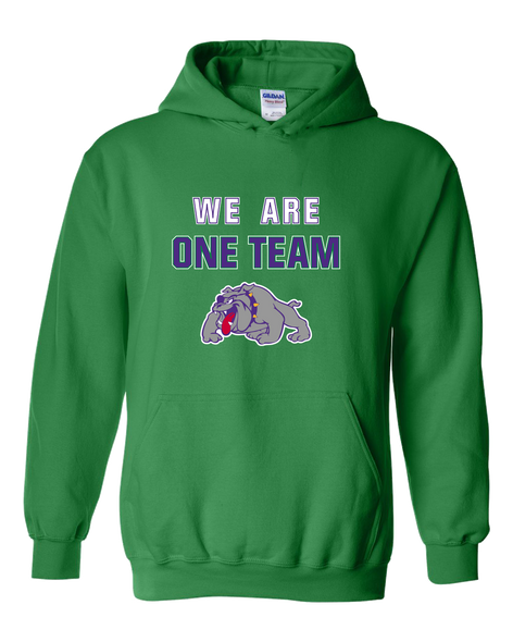 Waukegan Bulldogs We Are One Team Men's Hoodie