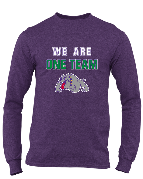 Waukegan Bulldogs We Are One Team Men's LS T-Shirt
