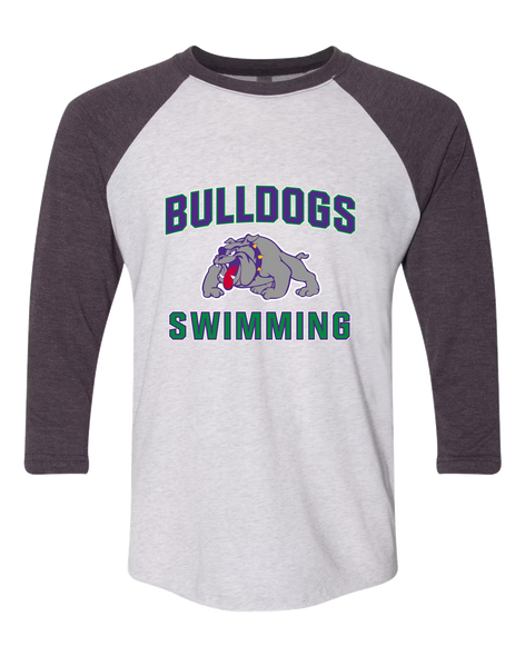 Waukegan Bulldogs Swimming Men's Baseball T-Shirt