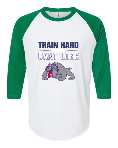 Waukegan Bulldogs Train Hard, Can't Lose Women's Baseball T-Shirt