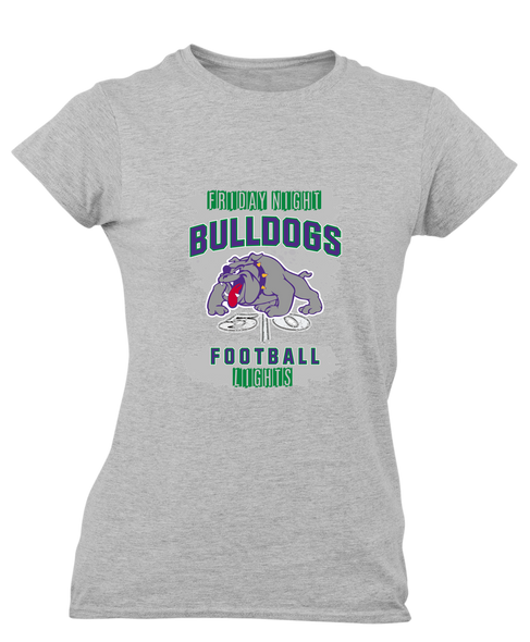 Waukegan Bulldogs Football #6 Women's Premium SS T-Shirt