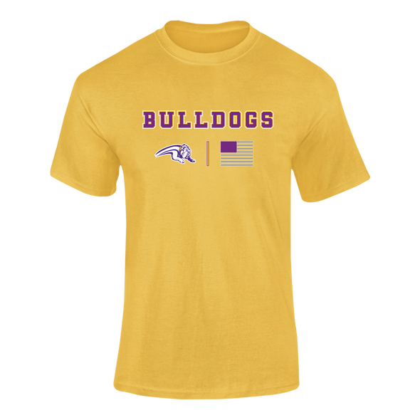 Wauconda Bulldogs Team Colors Flag Men's Premium SS T-Shirt