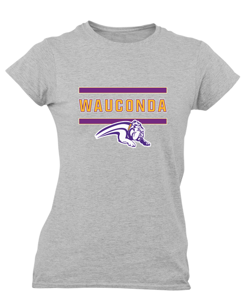 Wauconda Bulldogs Mascot #4 Women's Premium SS T-Shirt