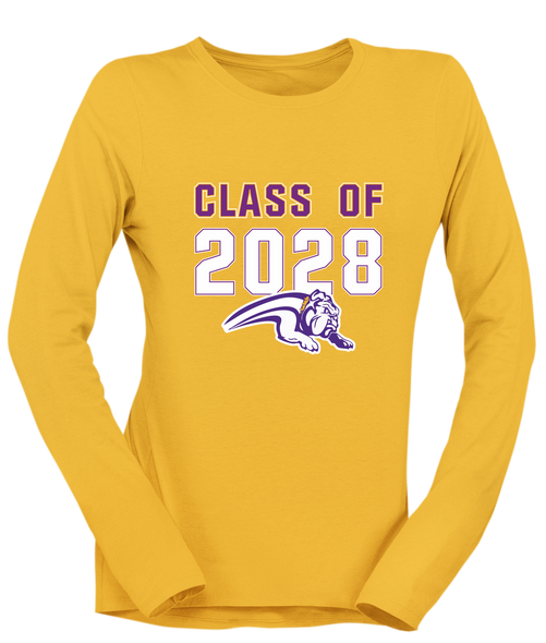 Wauconda Bulldogs Class of 2028 Women's LS T-Shirt