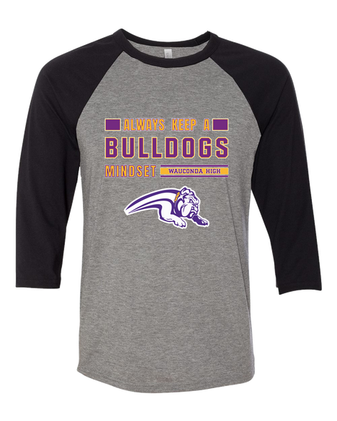 Wauconda Bulldogs Mindset Men's Baseball T-Shirt