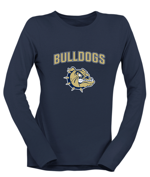C.D. Hylton Bulldogs Mascot #6 Women's Premium LS T-Shirt