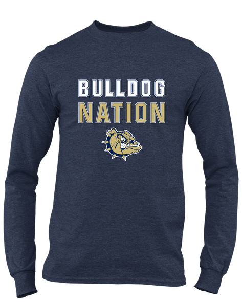 C.D. Hylton Bulldogs Nation #2 Men's LS T-Shirt