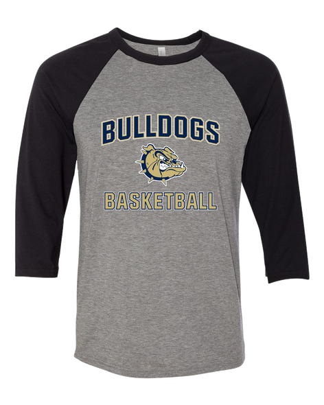 C.D. Hylton Bulldogs Basketball #1 Men's Baseball T-Shirt