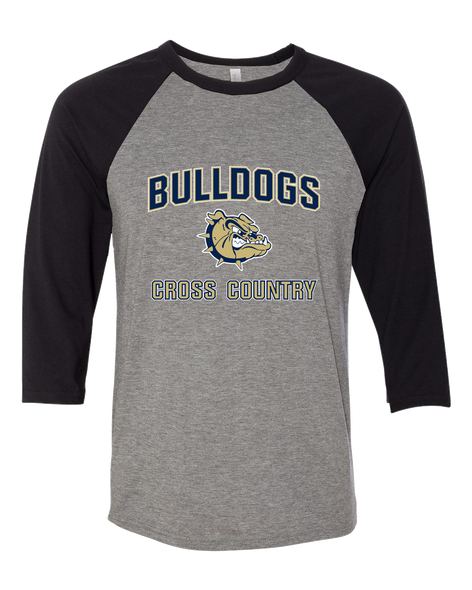 C.D. Hylton Bulldogs Cross Country Men's Baseball T-Shirt