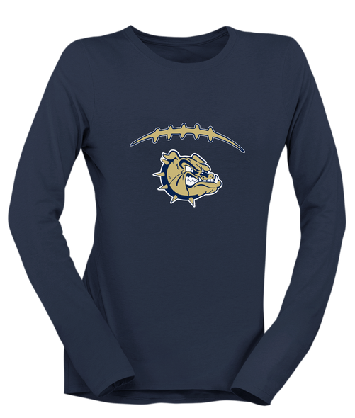 C.D. Hylton Bulldogs Football #2 Women's LS T-Shirt