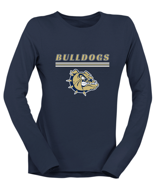 C.D. Hylton Bulldogs Mascot #8 Women's Premium LS T-Shirt
