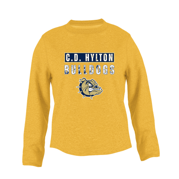 C.D. Hylton Bulldogs Mascot #9 Women's Sweatshirt