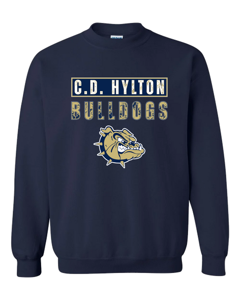 C.D. Hylton Bulldogs Mascot #9 Men's Sweatshirt