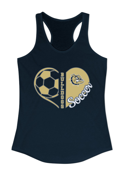C.D. Hylton Bulldogs Heart Soccer Women's Tank Top