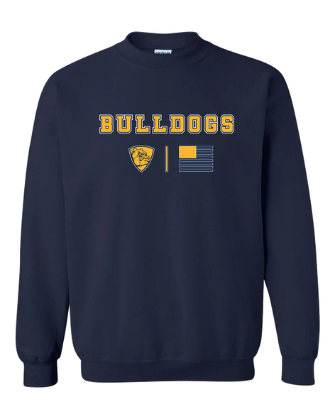 Alhambra Bulldogs Team Colors Flag Men's Sweatshirt