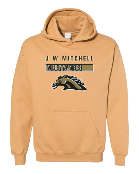 J.W. Mitchell Mustangs Mascot #7 Men's Hoodie