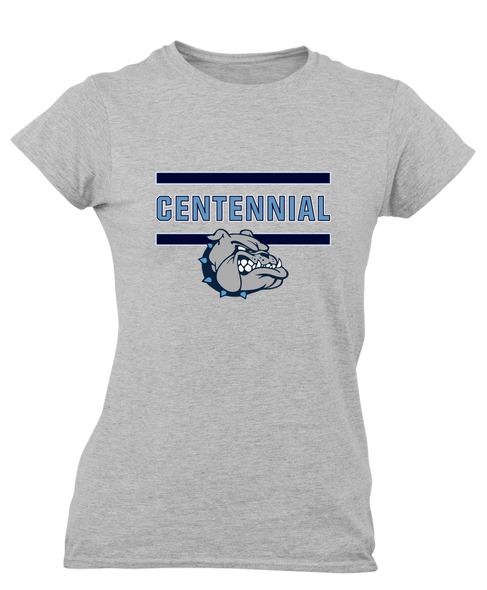 Centennial Bulldogs Mascot #4 Women's Premium SS T-Shirt