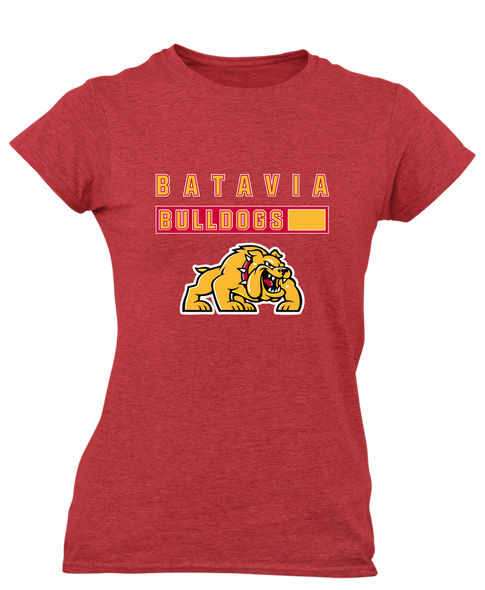 Batavia Bulldogs Mascot #7 Women's SS T-Shirt
