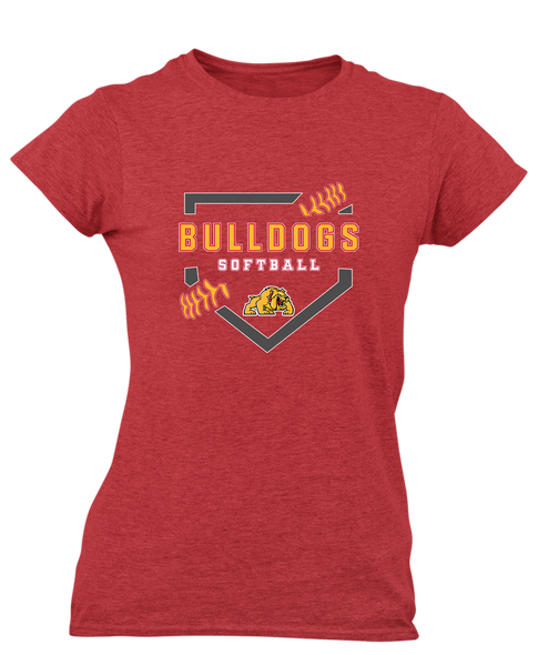 Batavia Bulldogs Softball #2 Women's Premium SS T-Shirt