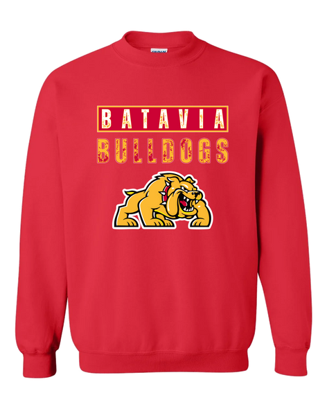 Batavia Bulldogs Mascot #9 Men's Sweatshirt