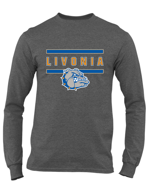 Livonia Bulldogs Mascot #4 Men's Premium LS T-Shirt