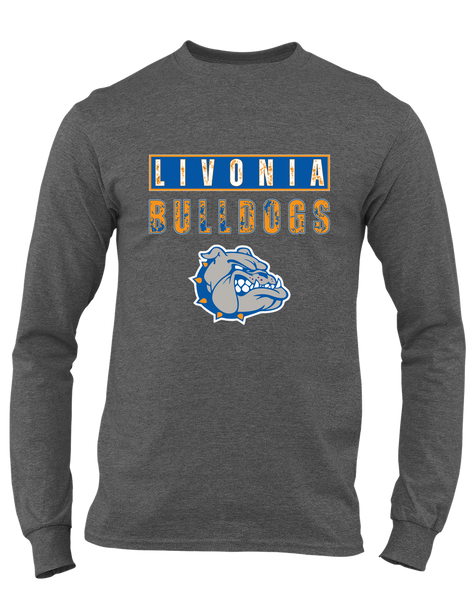 Livonia Bulldogs Mascot #9 Men's Premium LS T-Shirt