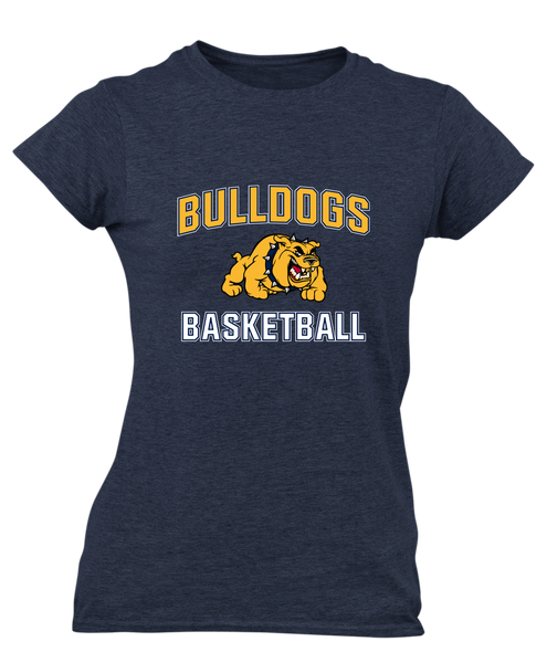 East English Bulldogs Basketball #1 Women's Premium SS T-Shirt