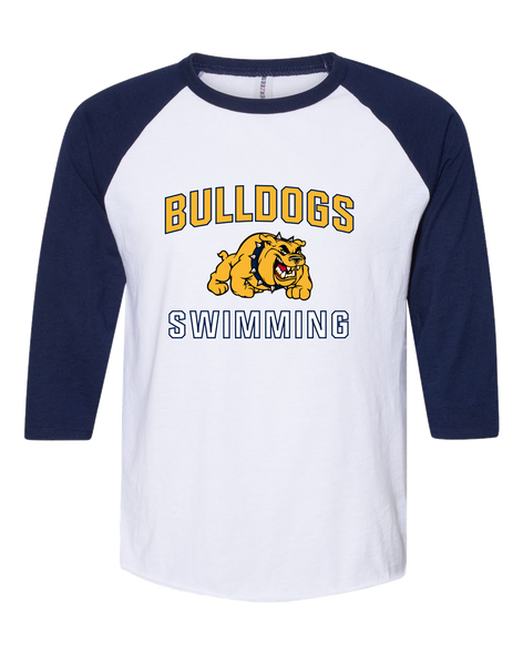 East English Bulldogs Swimming Men's Baseball T-Shirt