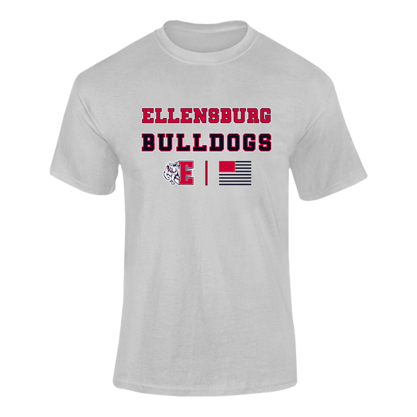 Ellensburg Bulldogs Spirit Flag Men's SS T-Shirt