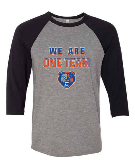 Grand Oaks Grizzlies We Are One Team Women's Baseball T-Shirt