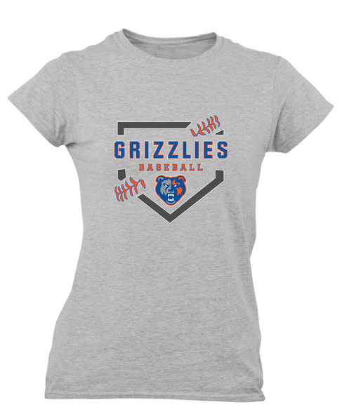 Grand Oaks Grizzlies Baseball #2 Women's SS T-Shirt