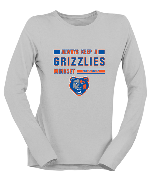 Grand Oaks Grizzlies Mindset Women's LS T-Shirt