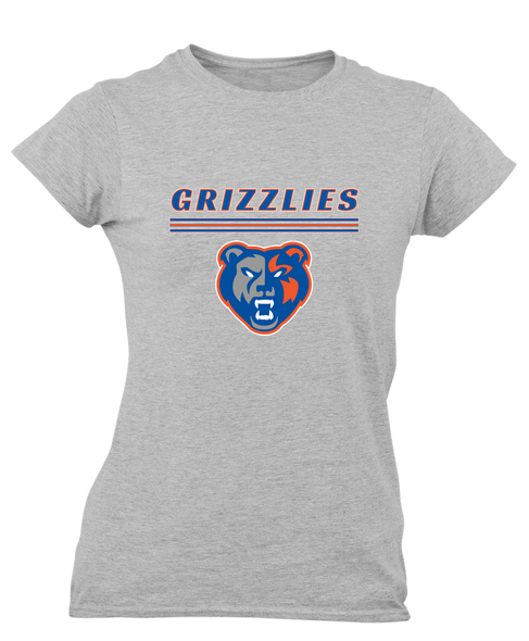 Grand Oaks Grizzlies Mascot #8 Women's SS T-Shirt