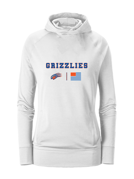 Grand Oaks Grizzlies Claw Team Colors Flag Women's Hoodie