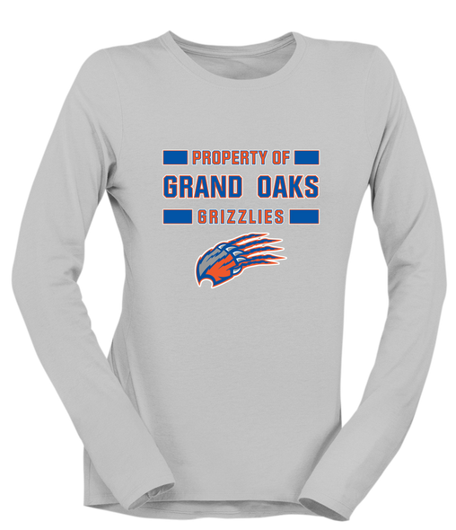Grand Oaks Grizzlies Claw Property Of Women's LS T-Shirt