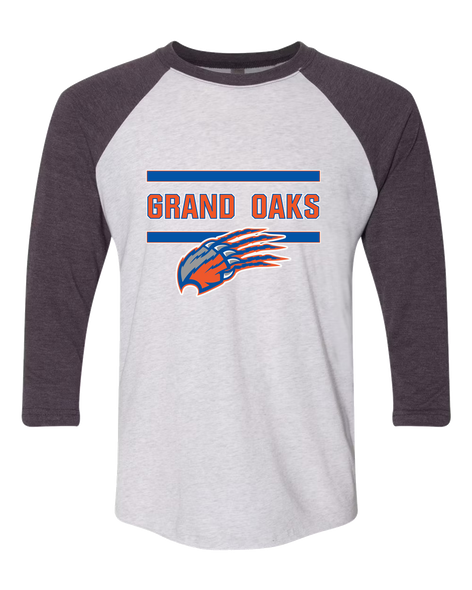 Grand Oaks Grizzlies Claw Mascot #4 Men's Baseball T-Shirt