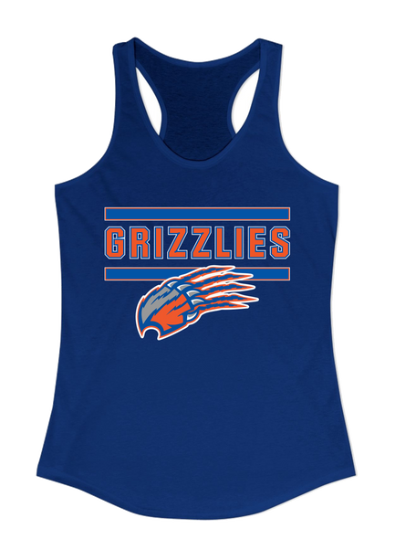 Grand Oaks Grizzlies Claw Mascot #5 Women's Tank Top
